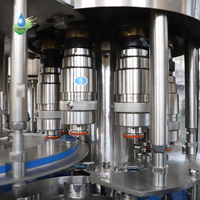 Machine automatique de remplissage, de bouchage et d'emballage de bouteilles PET pour eau potable, eau minérale pure, pour petites entreprises, 3 en 1