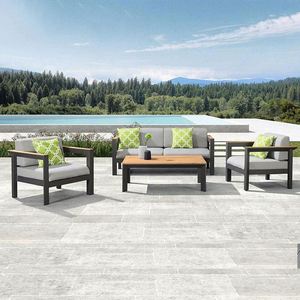 Mobilier <span class=keywords><strong>de</strong></span> jardin avec météo Nouveau design <span class=keywords><strong>de</strong></span> luxe pour l'extérieur, métal et aluminium - Product Image 2