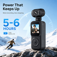 Mini caméra de vlogging 4K portable pour les voyages, le cyclisme, la randonnée, les sports de plein air et l'enregistrement de la vie quotidienne