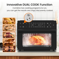Friteuse électrique domestique intelligente visuelle entièrement automatique de grande capacité de 30L multifonction numérique et four