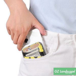 Cartera de bolsillo para tarjeta de crédito de 3 capas, bolsa adhesiva magnética para efectivo, tarjetero de sublimación de cuero personalizado a granel para la parte posterior de la caja del teléfono - Product Image 6