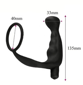 Hot Selling 10-Gang vibrierendes Prostata-Massage gerät mit Penis ring Silikon Anal Plug Sexspielzeug Metall Vibrator - Product Image 2