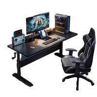 Home Desktop E-Sports Set Bureau d'ordinateur relevable et chaise pour Live Gaming Anchor Workbench