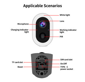 4G Thông Minh Mini Máy Ảnh 3MP Pin Đèn Pha Đầy Màu Sắc Tầm Nhìn Ban Đêm Mạng An Ninh Nhà Video Màn Hình - Product Image 6