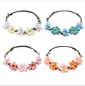 Ghirlanda floreale multicolore stile di moda hawaiana cerchietto per ragazze corona di fiori di nozze feste di compleanno accessori bomboniere - Product Image 5