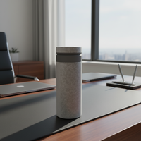 Gobelet à eau isotherme en titane pur écologique de luxe pour hommes et femmes, double gobelet pour infuser le thé