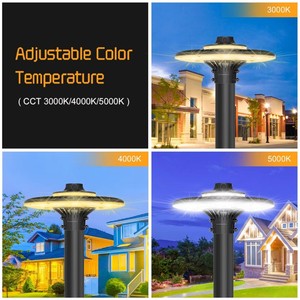 Miễn phí vận chuyển ngoài trời cực khu vực đèn IP65 Watt CCT có thể điều chỉnh 60W-200W bãi đậu xe đường phố sân vườn đèn pha bài Top Lights - Product Image 3