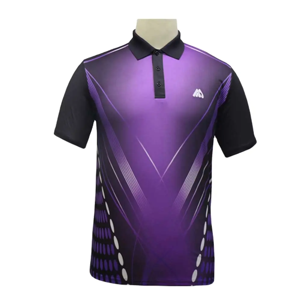 Di alta qualità alla moda compressione veloce asciutto Tennis Polo T Shirt per gli uomini