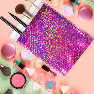 Cosmetic <b>Packaging</b> Custom Logo Matte Holographic Waterproof Shipping Mailing Poly Mailer Padded Envelope Bubble Mailer Bag - Product Image 5