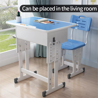 Ensemble bureau et chaise de qualité parfaite avec des couleurs optionnelles construites à partir de métal de haute qualité
