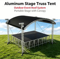 Système de toit de scène en alliage d'aluminium pour extérieur, installation rapide, auvent portable pour concert, mariage, exposition