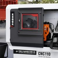 Automatische CNC-Kreissägemaschine für Metallstangen und Rohre mit 360mm Klinge, Getriebe- und Pumpenkomponenten, Servomotor-Vorschub