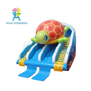 0.55MM PVC tartaruga a tema famiglia divertente scivolo gonfiabile per i bambini