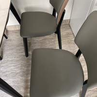 Chaises de salle à manger ergonomiques modernes en bois rembourrées, ensemble de chaises de salle à manger en bois massif écologiques, imperméables, pour chambre, villa, extérieur