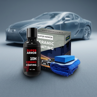 Kit de Revestimiento Cerámico de Alta Gama 10H para Pintura de Automóviles y Cuidado de PPF, Alto Brillo, Super Hidrofóbico, Anti-graffiti, Nano Revestimiento, Detallado Automotriz