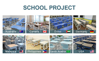 Ensemble table et chaise d'étude individuelles modernes pour collège, lycée et université - Autres meubles scolaires, bureau et chaise