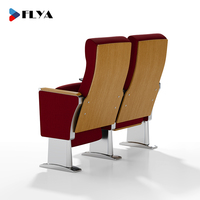 Prix direct usine pour chaise de salle de conférence avec tablette d'écriture et accoudoir, chaises d'auditorium