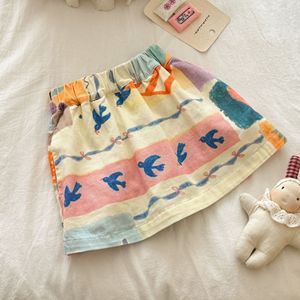 Child Star Circle Girls Summer Skirt Breathable Cotton Toddler Preschooler Fashion Skirt With Label And Tags - Product Image 2