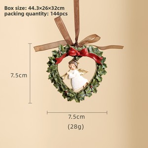 Nouvelles décorations de Noël transfrontalières en 3D : <span class=keywords><strong>train</strong></span>, cheval à bascule, pendentif pour chaussette de Noël, cloche, ornements cadeaux - Product Image 4