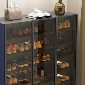 Estante para Zapatos <span class=keywords><strong>Cerrado</strong></span> Estilo Glam de Keway, 9 Niveles, 40-46 Pares, Mueble de Almacenamiento de Zapatos de Madera, Exhibidor de Zapatos para Sala de Estar - Product Image 6