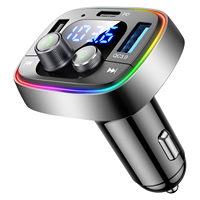 Adaptateur Bluetooth pour voiture en métal, chargeur rapide QC3.0, transmetteur FM, lecteur MP3 sans perte, kit mains libres TF USB, moniteur de batterie