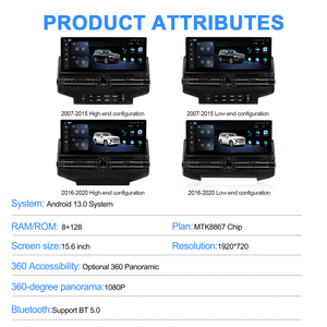 Navihua for Toyota Land Cruiser LC200 2007-2020 Car Upgrade 15.6'' Android Car Radio GPS Multimedia Carplay Auto Stereo <b>Player</b> - Product Image 6