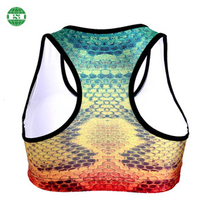 <span class=keywords><strong>Boa</strong></span> Print Yoga Sport Bra Quick Dry Racer Back Bralette para gimnasio Personalización completa con su propio paquete de tecnología - Product Image 2