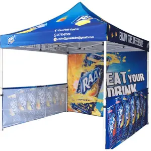 Barraca dobrável de alumínio para feiras comerciais, publicidade promocional personalizada 10x10 pop-up, evento, gazebo, dossel