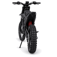 Moto tout-terrain électrique CEMOTO D02 72V 25AH 6000W pour adultes, pneus larges, tout-terrain, hors route, VTT électrique
