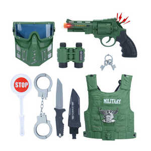 Venta al por mayor barato caliente niños chico <span class=keywords><strong>militar</strong></span> chaleco soldado <span class=keywords><strong>disfraz</strong></span> juguetes juego conjunto - Product Image 1