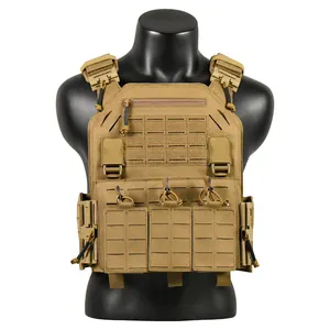 GAF Coyote Molle Cut 1000d Nylon Quick Release Adjustable Tactical Outdoor Paintball Vest In Stock