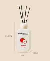 Op maat gemaakte 180ml rietdiffuser huisgeur met fruitige geuren Cantaloupe Lychee Perzik Appel aroma voor cadeauwinkels detailhandel OEM