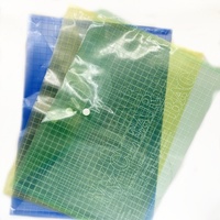 Vente flash : Classeur de documents en plastique imperméable, sac transparent avec bouton pression, plusieurs couleurs
