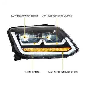 Phare à LED pour <span class=keywords><strong>Volkswagen</strong></span> VW <span class=keywords><strong>Amarok</strong></span> 2008- 2016 2017 2018 2019 2020 Projecteur Head Light Dynamic Signal Lamp DRL Upgrade - Product Image 4