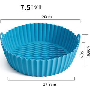Hot Sale Round <b>Silicone</b> <b>Air</b> <b>Fryer</b> <b>Liners</b> Reusable <b>Air</b> <b>Fryer</b> Pot <b>Air</b> <b>Fryer</b> Accessories for Oven Microwave Accessories - Product Image 5