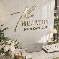 Enseigne commerciale découpée au laser, logo 3D, décoration murale de bureau, enseigne personnalisée pour entreprise, enseigne pour salon de beauté, enseigne personnalisée avec logo d'entreprise