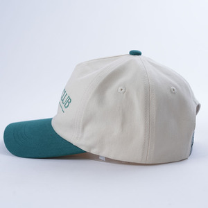 Custom Snap Back Hat Two Tone Color Bordado Logo Unstructured 5 Panel Gorras de béisbol - Product Image 5