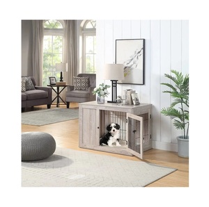 คอกสุนัขทำจากไม้สำหรับสัตว์เลี้ยงทำจากไม้รั้วสุนัขสำหรับในร่ม - Product Image 6