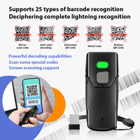 Lector de Códigos de Barras 2D Portátil Mini Serie JR CT3608, Escáner de Códigos QR Inalámbrico Bluetooth de Bolsillo para Logística e Inventario