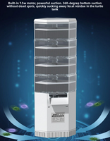 Pompe de filtration à faible niveau d'eau Jeneca pour aquarium, avec plusieurs médias filtrants, 8W, boîtier en plastique durable, économe en énergie, pour aquariums de poissons et de tortues