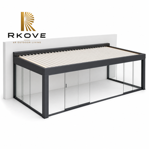 Pérgola de Vidrio Personalizada de 6x10m, Montada en la Pared, con Diseño Optimizado para Restaurantes en Azoteas de Gran Escala - Product Image 4