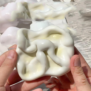 Jouet sensoriel anti-stress en TPR, texture de boulette de riz gluant, design créatif, fabrication artisanale, jouet à presser - Product Image 2