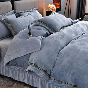 Custom OEM ODM Oeko Tex Certified Milk Velvet 6 Piece <strong>Bedding</strong> Set <strong>Olive</strong> <strong>Green</strong> Warm Soft Style Multi Scene Bedroom <strong>Bedding</strong> - Product Image 3