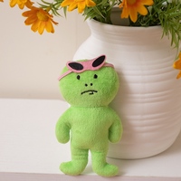 Porte-clés pendentif en peluche Alien super doux et amusant, personnalisé, 10 cm, unisexe, rembourrage 100% coton PP, cadeaux promotionnels en gros