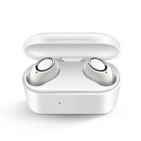 Earbud olahraga nirkabel, headphone Stereo asli 5.0 dengan casing pengisi daya, desain tahan air