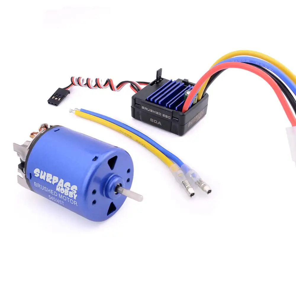 540motor 17T 13T 23T 21T 27T 35T 45T 55T 80T 30T Small children using motor combo ESC brushed 60A ESC combo rc car accessories