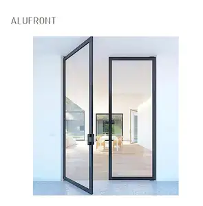 Alufront隔热铝型材成型防水铰链门隔热塑钢门窗