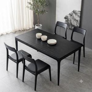 SILLA DE COMEDOR SINTERIOR BLACK ONYX, MADERA DE CAUCAZO SÓLIDA, RESPALDO CURVO ERGONÓMICO, SILLA DE COCINA MODERNA DE MADERA - Product Image 2