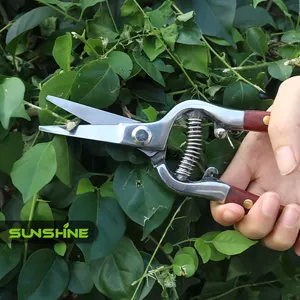 SUNSHINE in acciaio inox forgiato potatrici a mano 20mm capacità di taglio manico in legno cesoie da giardino forbici