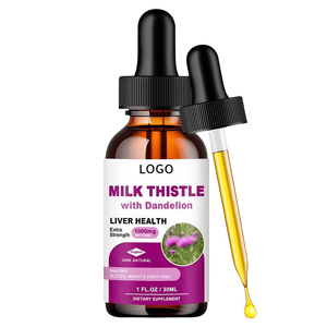 Suplemento Herbal Líquido Oral <span class=keywords><strong>de</strong></span> Cardo Mariano Más Vendido con Raíz <span class=keywords><strong>de</strong></span> Cúrcuma y Raíz <span class=keywords><strong>de</strong></span> Diente <span class=keywords><strong>de</strong></span> León para la Inmunidad y Antioxidación - Product Image 1